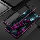 For Vivo iQOO 3 Aluminum Alloy Shockproof Protective Bumper Frame(Black Purple) - 2