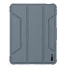 For iPad Air 11 2024 / 2025 NILLKIN Bumper Pro Folding Style Tablet Leather Case(Grey) - 1