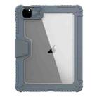 For iPad Air 11 2024 / 2025 NILLKIN Bumper Pro Folding Style Tablet Leather Case(Grey) - 2