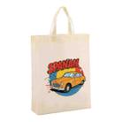 Car Printed Non-woven Fabric Bag Print On Your Demand, Size:41x35x12cm(Beige) - 1