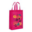 Flowers Printed Non-woven Fabric Bag Print On Your Demand, Size:38x30x10cm(Rose Red) - 1