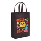 Funny Face Printed Non-woven Fabric Bag Print On Your Demand, Size:41x35x12cm(Coffee) - 1