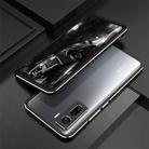 For Vivo iQOO 5 & 5 Pro Aluminum Alloy Shockproof Protective Bumper Frame(Black Silver) - 2