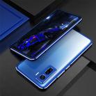 For Vivo iQOO 5 & 5 Pro Aluminum Alloy Shockproof Protective Bumper Frame(Dark Blue) - 2