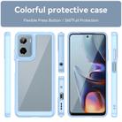 For Motorola Moto E15 Colorful Series Acrylic Hybrid TPU Phone Case(Blue) - 2