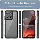 For Motorola Moto G15 Colorful Series Acrylic Hybrid TPU Phone Case(Black) - 2