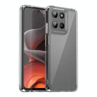 For Motorola Moto G15 Colorful Series Acrylic Hybrid TPU Phone Case(Transparent) - 1