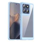 For Motorola Edge 60 Fusion Colorful Series Acrylic Hybrid TPU Phone Case(Blue) - 1