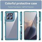 For Motorola Edge 60 Fusion Colorful Series Acrylic Hybrid TPU Phone Case(Transparent Blue) - 2