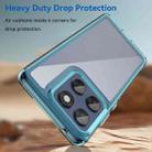 For Motorola Edge 60 Fusion Colorful Series Acrylic Hybrid TPU Phone Case(Transparent Blue) - 3