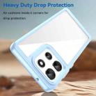 For Motorola Moto G86 5G Colorful Series Acrylic Hybrid TPU Phone Case(Blue) - 3