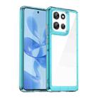 For Motorola Moto G86 5G Colorful Series Acrylic Hybrid TPU Phone Case(Transparent Blue) - 1