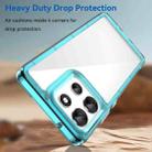 For Motorola Moto G86 5G Colorful Series Acrylic Hybrid TPU Phone Case(Transparent Blue) - 3