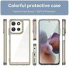 For Motorola Moto G56 5G Colorful Series Acrylic Hybrid TPU Phone Case(Transparent Grey) - 2