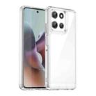 For Motorola Moto G56 5G Colorful Series Acrylic Hybrid TPU Phone Case(Transparent) - 1