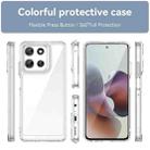 For Motorola Moto G56 5G Colorful Series Acrylic Hybrid TPU Phone Case(Transparent) - 2