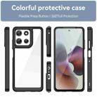 For Motorola Moto G66j 5G Colorful Series Acrylic Hybrid TPU Phone Case(Black) - 2