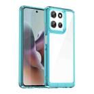 For Motorola Moto G66j 5G Colorful Series Acrylic Hybrid TPU Phone Case(Transparent Blue) - 1