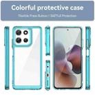 For Motorola Moto G66j 5G Colorful Series Acrylic Hybrid TPU Phone Case(Transparent Blue) - 2
