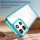 For Motorola Moto G66j 5G Colorful Series Acrylic Hybrid TPU Phone Case(Transparent Blue) - 3