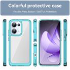 For OPPO Reno13 Global Colorful Series Acrylic Hybrid TPU Phone Case(Transparent Blue) - 2