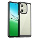 For OPPO A5 Pro 5G Global Colorful Series Acrylic Hybrid TPU Phone Case(Black) - 1