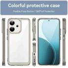 For OPPO Reno14 Global Colorful Series Acrylic Hybrid TPU Phone Case(Transparent Grey) - 2