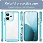 For OPPO Reno14 Global Colorful Series Acrylic Hybrid TPU Phone Case(Transparent Blue) - 2