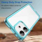 For OPPO Reno14 Global Colorful Series Acrylic Hybrid TPU Phone Case(Transparent Blue) - 3