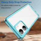 For OPPO A5x 4G Colorful Series Acrylic Hybrid TPU Phone Case(Transparent Blue) - 3