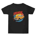 Car Printed Summer Baggy Cotton Short Sleeve T-shirt Print On Your Demand, Size:M(Black) - 1