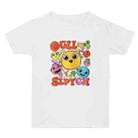 Funny Face Printed Summer Baggy Cotton Short Sleeve T-shirt Print On Your Demand, Size:S(White) - 1