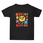 Funny Face Printed Summer Baggy Cotton Short Sleeve T-shirt Print On Your Demand, Size:M(Black) - 1
