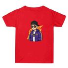 Hipster Printed Summer Baggy Cotton Short Sleeve T-shirt Print On Your Demand, Size:S(Red) - 1