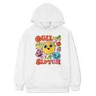 Funny Face Printed Fleece Hooded Sweatshirt Print On Your Demand, Size:XL(White) - 1