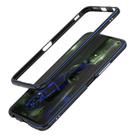 For Vivo iQOO Neo3 5G Aluminum Alloy Shockproof Protective Bumper Frame(Black Blue) - 1