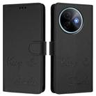 For vivo Y39 5G Global Smile Embossing RFID Leather Phone Case(Black) - 2