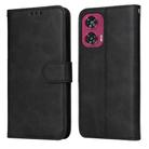 For Motorola Edge 50 Fusion Classic Calf Texture Flip Leather Phone Case(Black) - 1