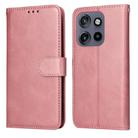 For Motorola Edge 50 Neo / ThinkPhone 25 Classic Calf Texture Flip Leather Phone Case(Rose Gold) - 1