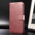 For Motorola Moto G35 Classic Calf Texture Flip Leather Phone Case(Rose Gold) - 2