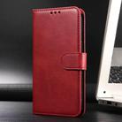 For Motorola Moto G55 Classic Calf Texture Flip Leather Phone Case(Red) - 2