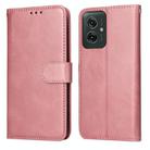 For Motorola Moto G55 Classic Calf Texture Flip Leather Phone Case(Rose Gold) - 1