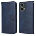 For Motorola Moto G85 / S50 Neo Classic Calf Texture Flip Leather Phone Case(Blue) - 1