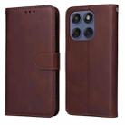 For Motorola Edge 60 Fusion / Edge 5G 2025 Classic Calf Texture Flip Leather Phone Case(Brown) - 1