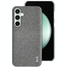 For Samsung Galaxy S24 FE 5G imak Ruiyi Series Cloth Texture PU + PC Phone Case(Light Grey) - 1