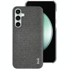 For Samsung Galaxy S24 FE 5G imak Ruiyi Series Cloth Texture PU + PC Phone Case(Dark Grey) - 1