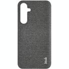 For Samsung Galaxy S24 FE 5G imak Ruiyi Series Cloth Texture PU + PC Phone Case(Dark Grey) - 2