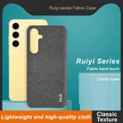 For Samsung Galaxy S24 FE 5G imak Ruiyi Series Cloth Texture PU + PC Phone Case(Dark Grey) - 3
