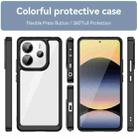 For Redmi Note 14 4G 163.25mm Colorful Series Acrylic Hybrid TPU Phone Case(Black) - 2