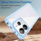 For Redmi Note 14 4G 163.25mm Colorful Series Acrylic Hybrid TPU Phone Case(Blue) - 3